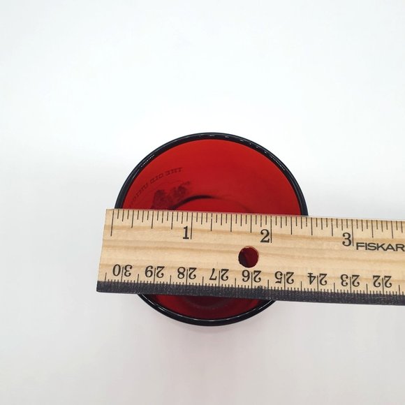 Old Union Depot Nelson Art Kansas 1850-1950 Ruby Red Juice Glass Replacement - Picture 7 of 8